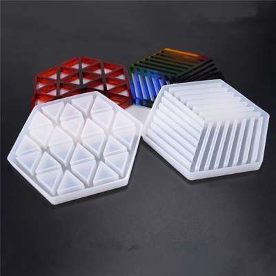 Hexagonal Coasters Silicone Mold DIY Silicone Resin Silicon Mold For Jewellery Making Craft